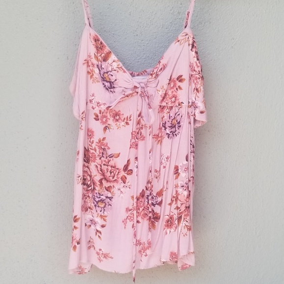 American Eagle Outfitters Tops - AEO Tie Front Cut Out Tank